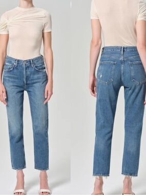 Agolde Riley Crop Straight Jeans Sz 28